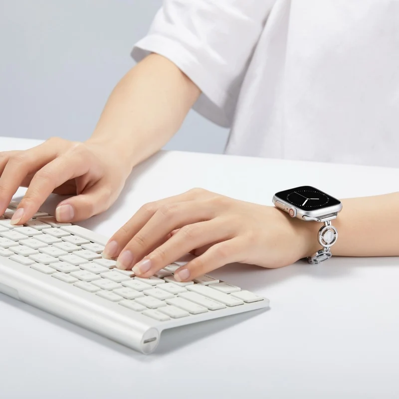 Absolut gut Universell Apple Metall und Strass armband