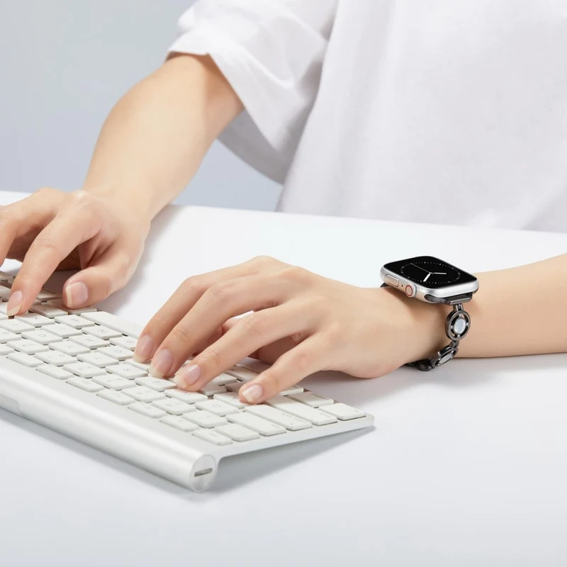 Absolut gut Universell Apple Metall und Strass armband