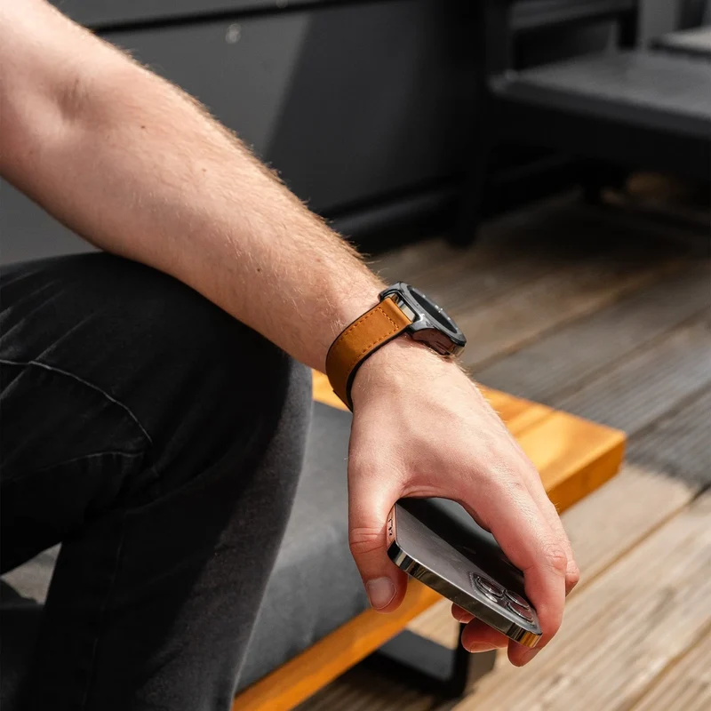 Oppo Watch X3 D-Schnalle Lederarmband (Braun)