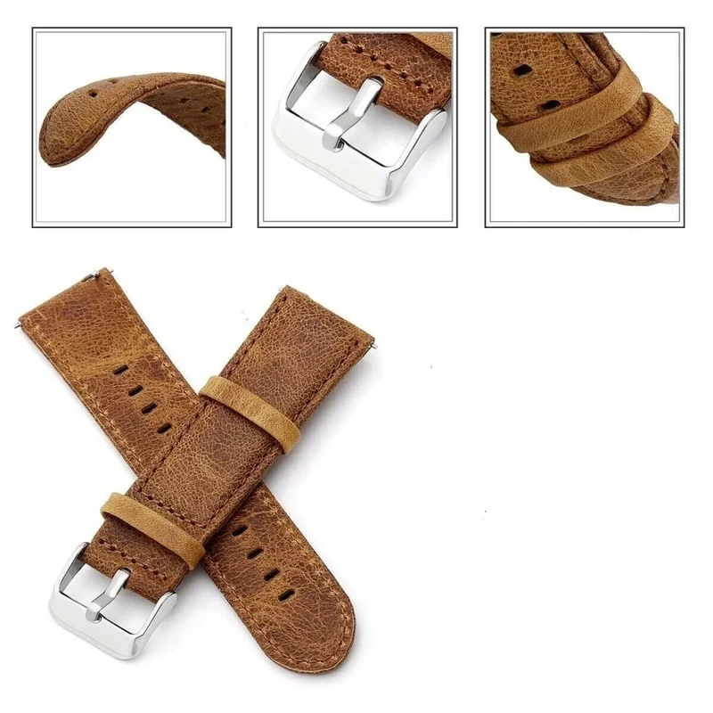 Oppo Watch S Lederarmband (Braun)