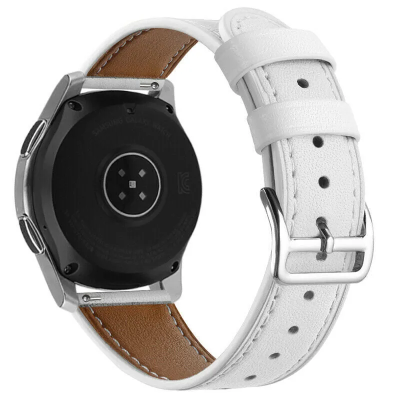 Oppo Watch S Modernes Lederarmband (Weiß)