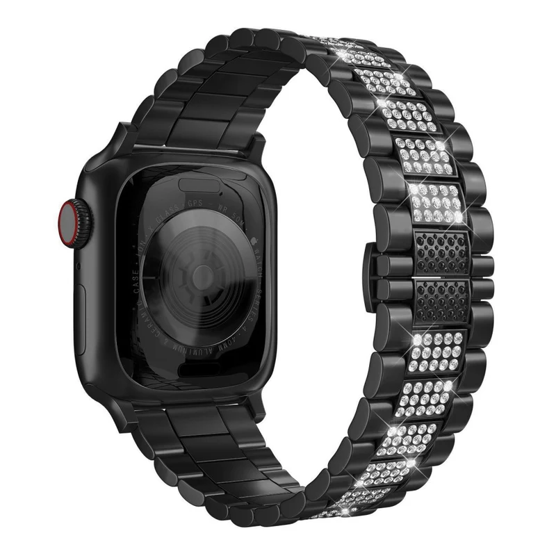 Unglaublich cool Universell Apple Metall und Strass armband