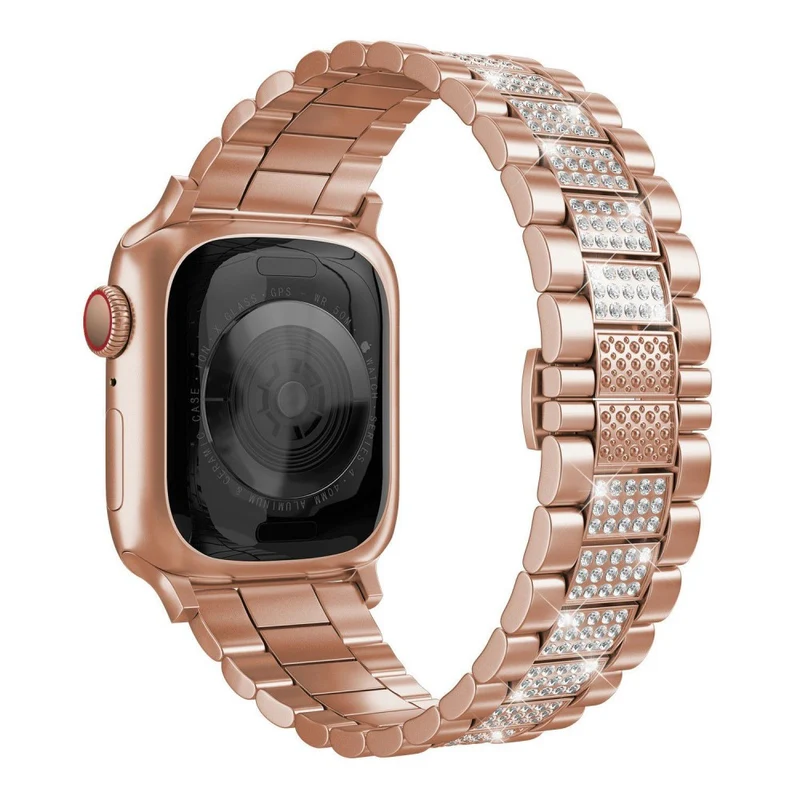 Unglaublich cool Universell Apple Metall und Strass armband