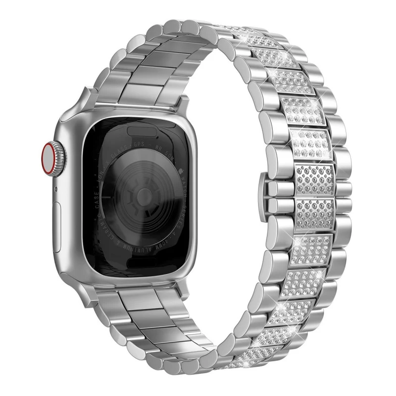 Unglaublich cool Universell Apple Metall und Strass armband