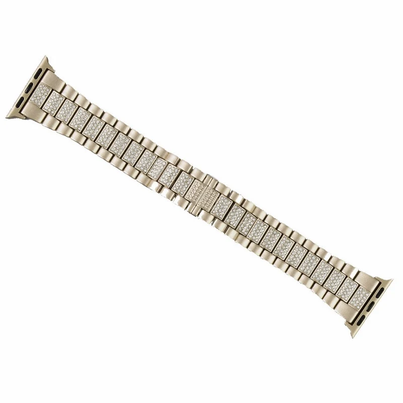 Unglaublich cool Universell Apple Metall und Strass armband