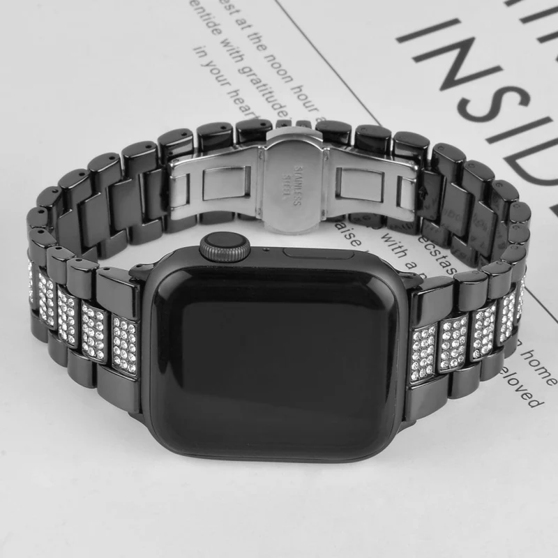 Unglaublich cool Universell Apple Metall und Strass armband
