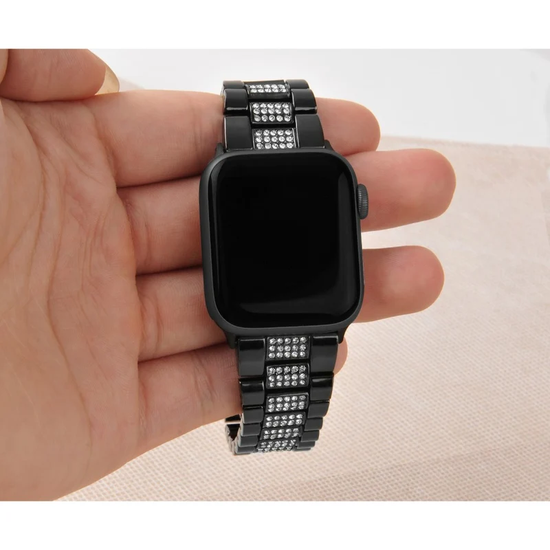 Unglaublich cool Universell Apple Metall und Strass armband
