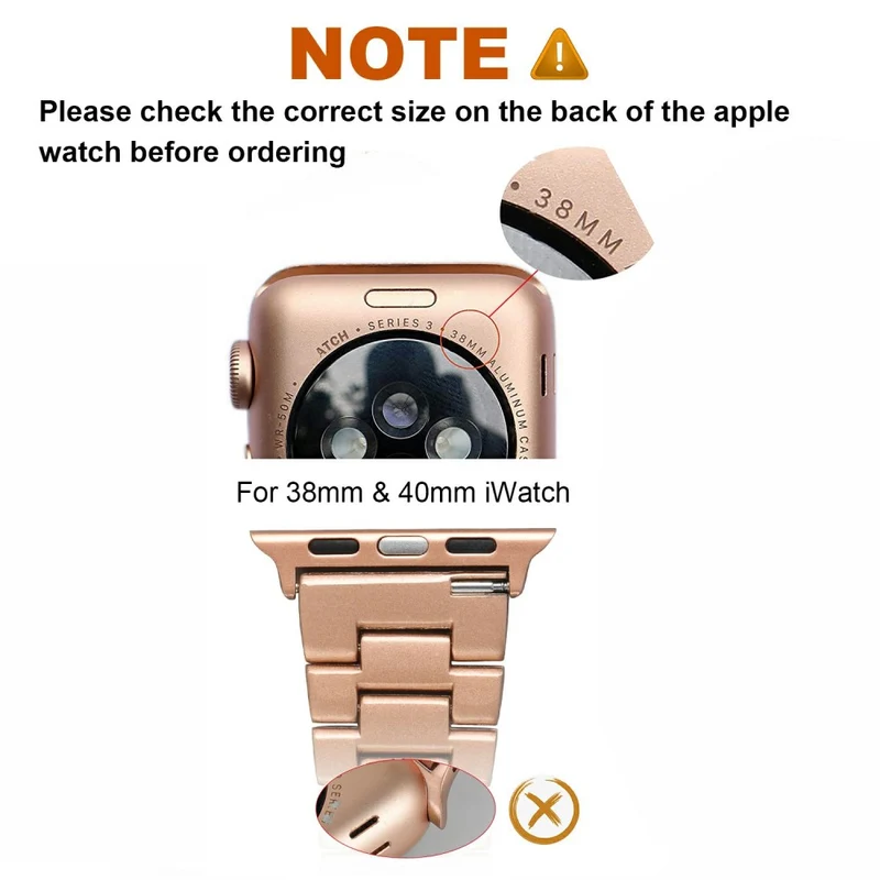 Unglaublich cool Universell Apple Metall und Strass armband
