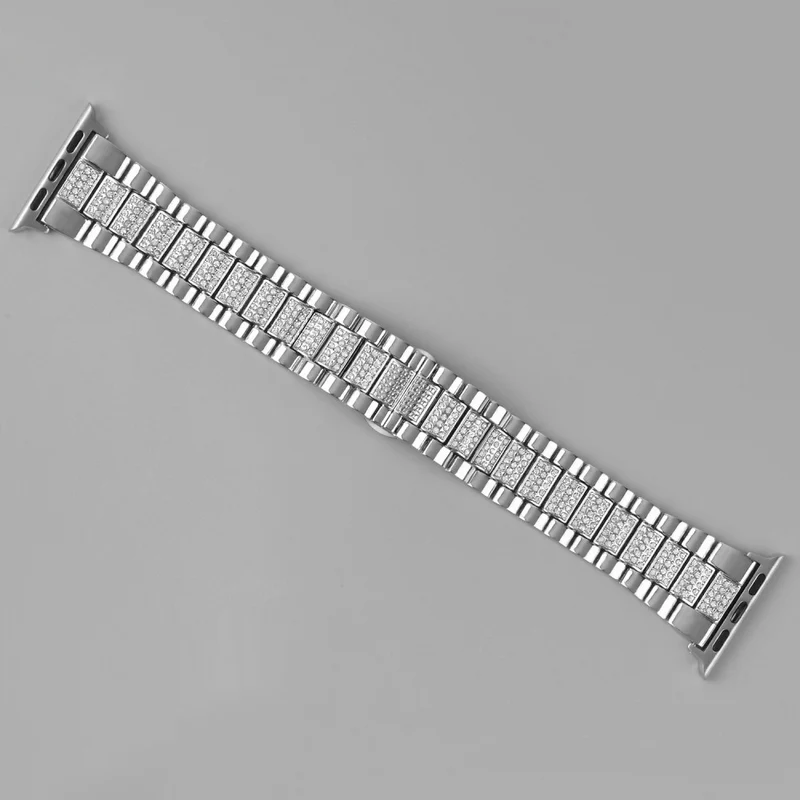 Unglaublich cool Universell Apple Metall und Strass armband
