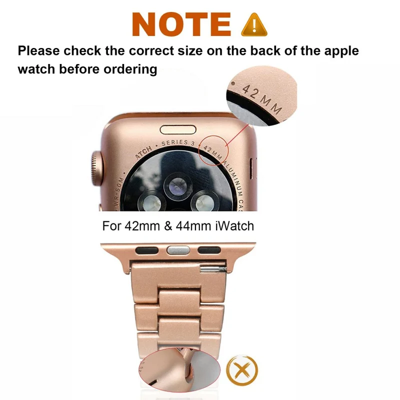 Megastark Universell Apple Metall und Strass armband