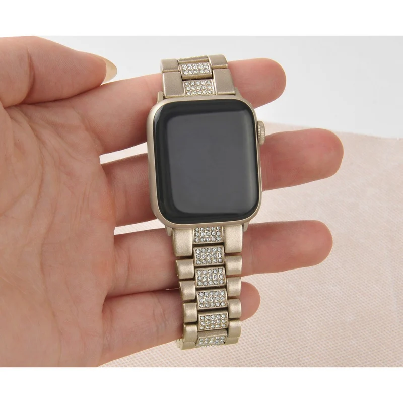 Megastark Universell Apple Metall und Strass armband
