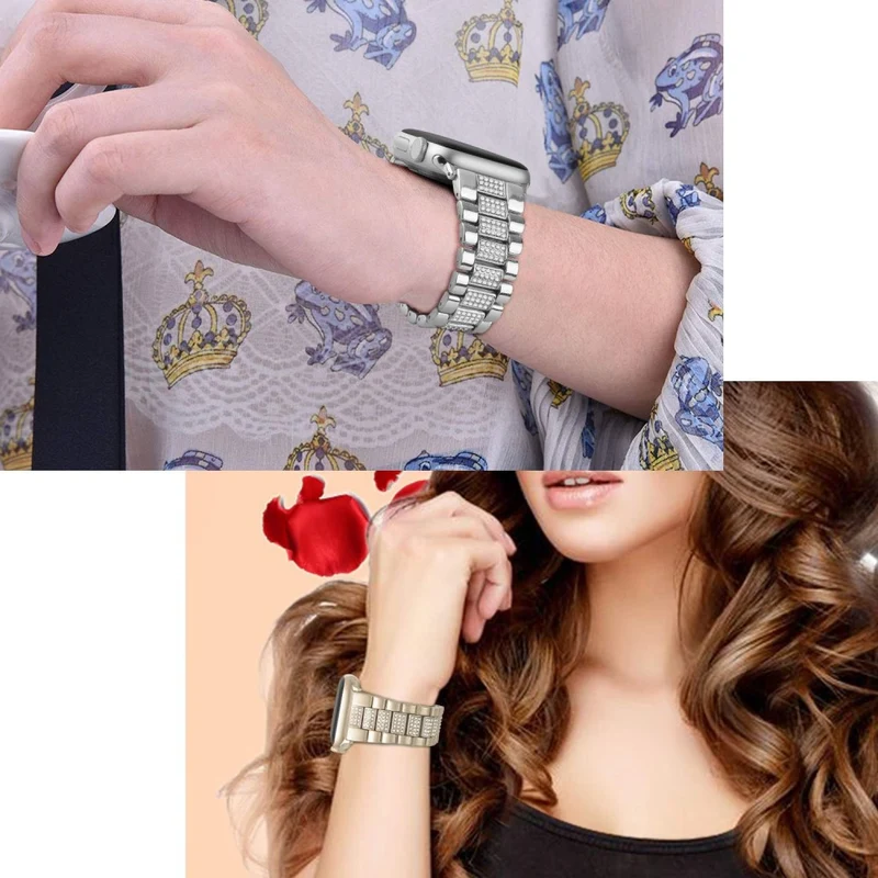 Megastark Universell Apple Metall und Strass armband