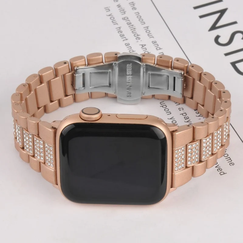 Megastark Universell Apple Metall und Strass armband