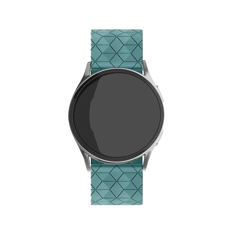 Oppo Watch X3 'Hexagon' Silikonarmband (Graublau)