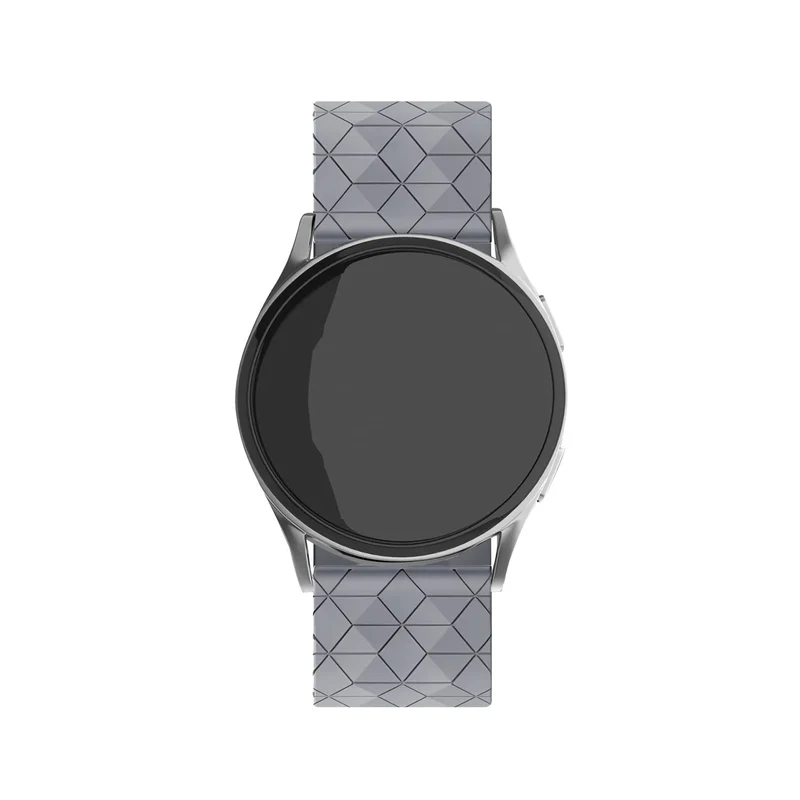 Oppo Watch X3 'Hexagon' Silikonarmband (Grau)