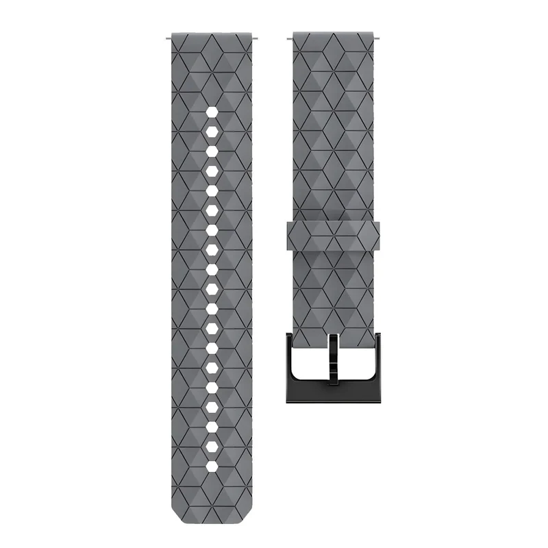 Oppo Watch X3 'Hexagon' Silikonarmband (Grau)