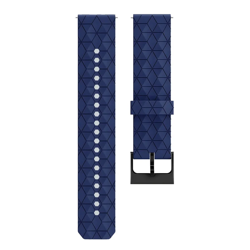 Oppo Watch X3 'Hexagon' Silikonarmband (Dunkelblau)