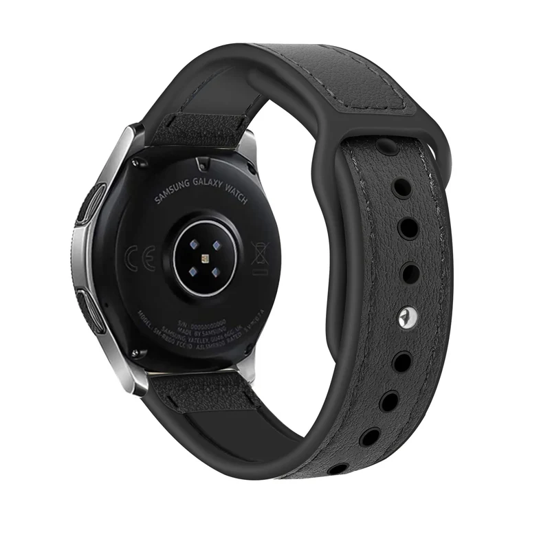 Oppo Watch S Hybrid Lederarmband (Schwarz)