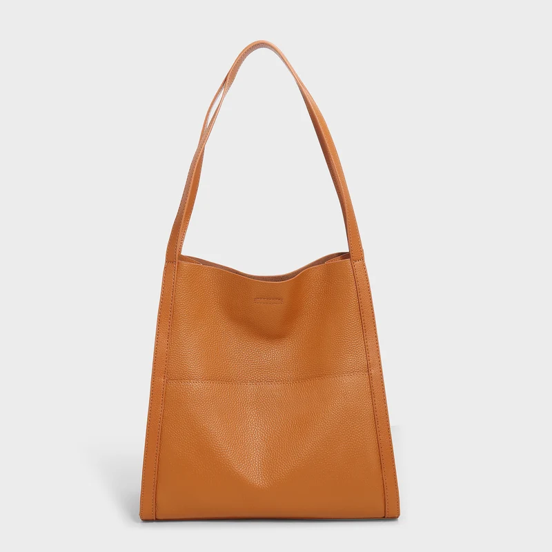 Gepufftes Leder Bequeme Schultertasche