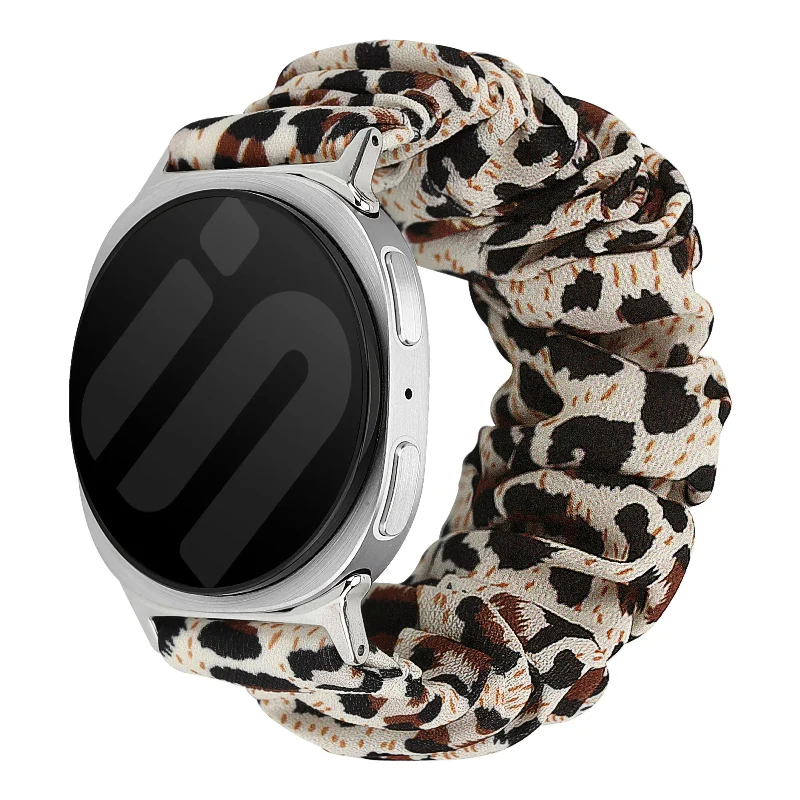 Samsung Galaxy Watch 8 - 40mm Scrunchie Armband (Leopbard)