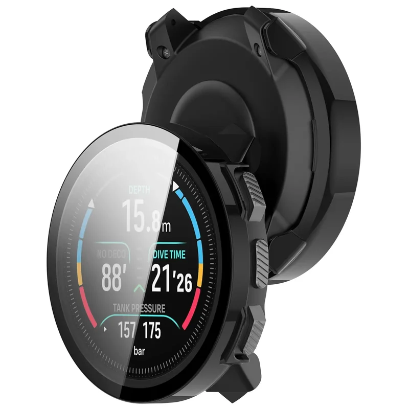 Suunto Nautic S PC Case mit Glas (Schwarz)