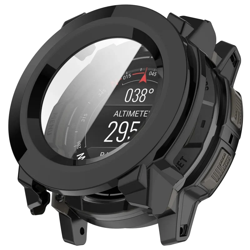 Garmin Instinct 3 - 45mm PC Case mit Glas (Schwarz)