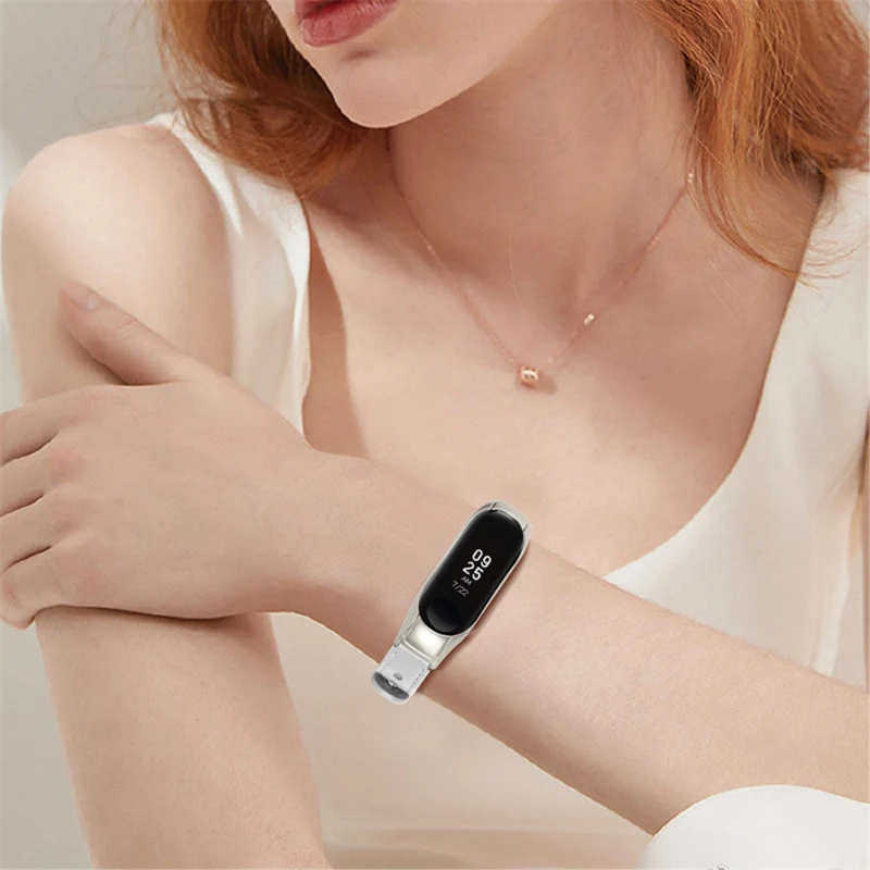 Xiaomi Mi Smart Band 4 / Xiaomi Mi Band 3 Echtes Leder armband