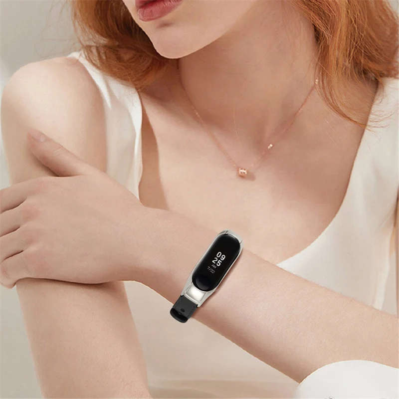 Xiaomi Mi Smart Band 4 / Xiaomi Mi Band 3 Echtes Leder armband