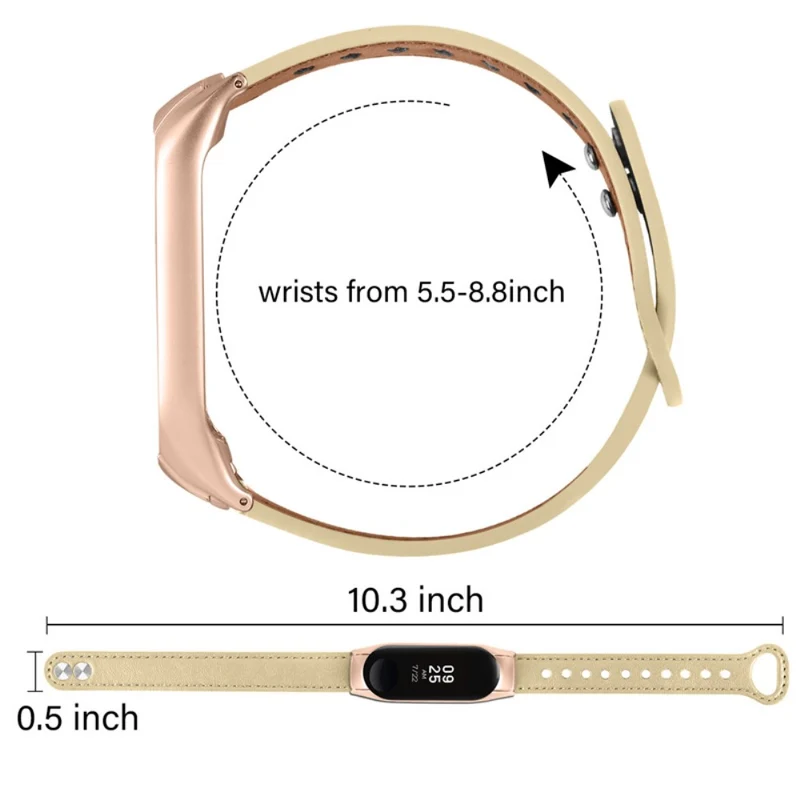 Xiaomi Mi Smart Band 4 / Xiaomi Mi Band 3 Echtes Leder armband
