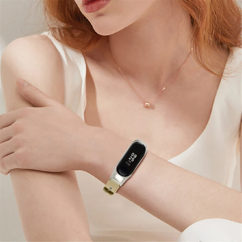 Wirklich schön Xiaomi Mi Band 7 Echtes Leder armband