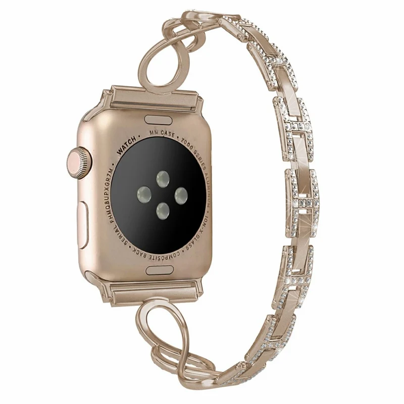 Auffallend süß Universell Apple Metall und Strass armband
