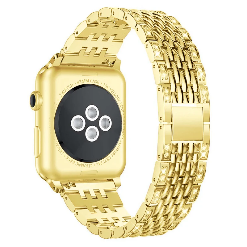 Absolut cool Universell Apple Metall und Strass armband