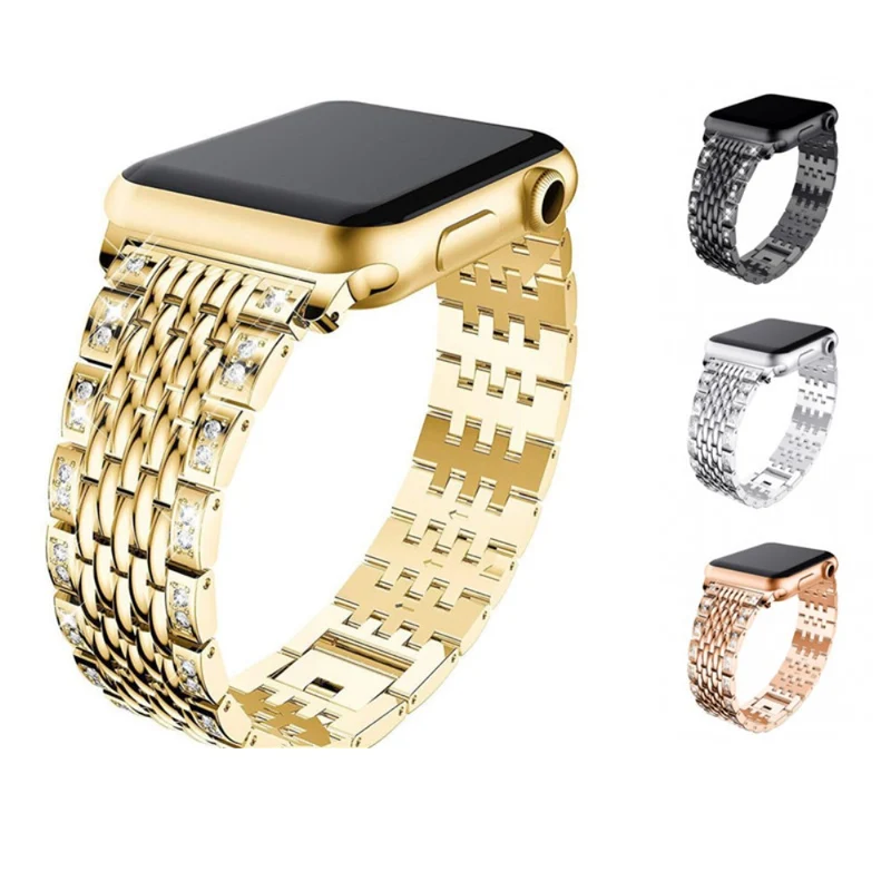Absolut cool Universell Apple Metall und Strass armband