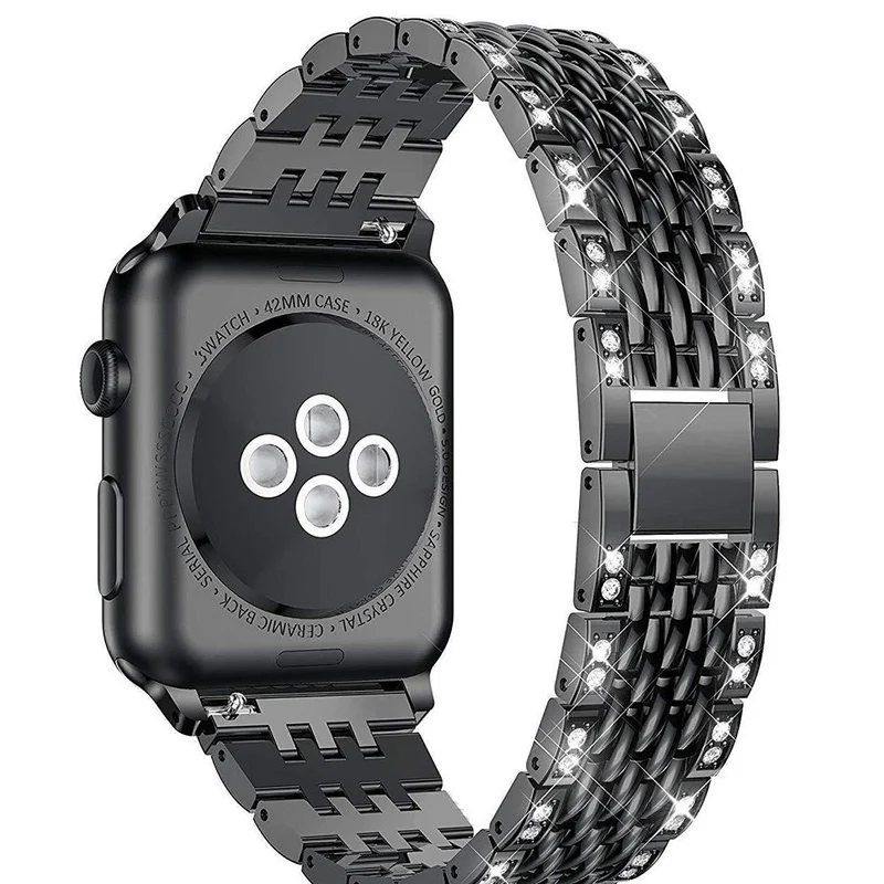 Absolut cool Universell Apple Metall und Strass armband