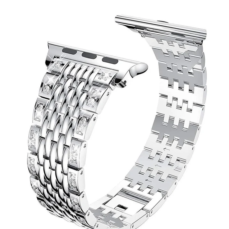 Absolut cool Universell Apple Metall und Strass armband