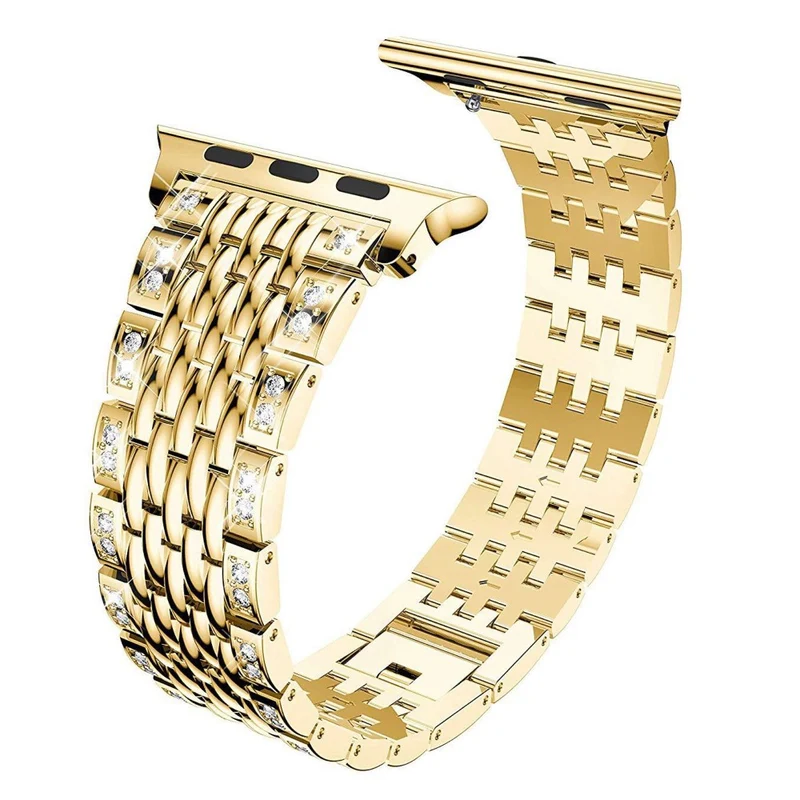 Absolut cool Universell Apple Metall und Strass armband