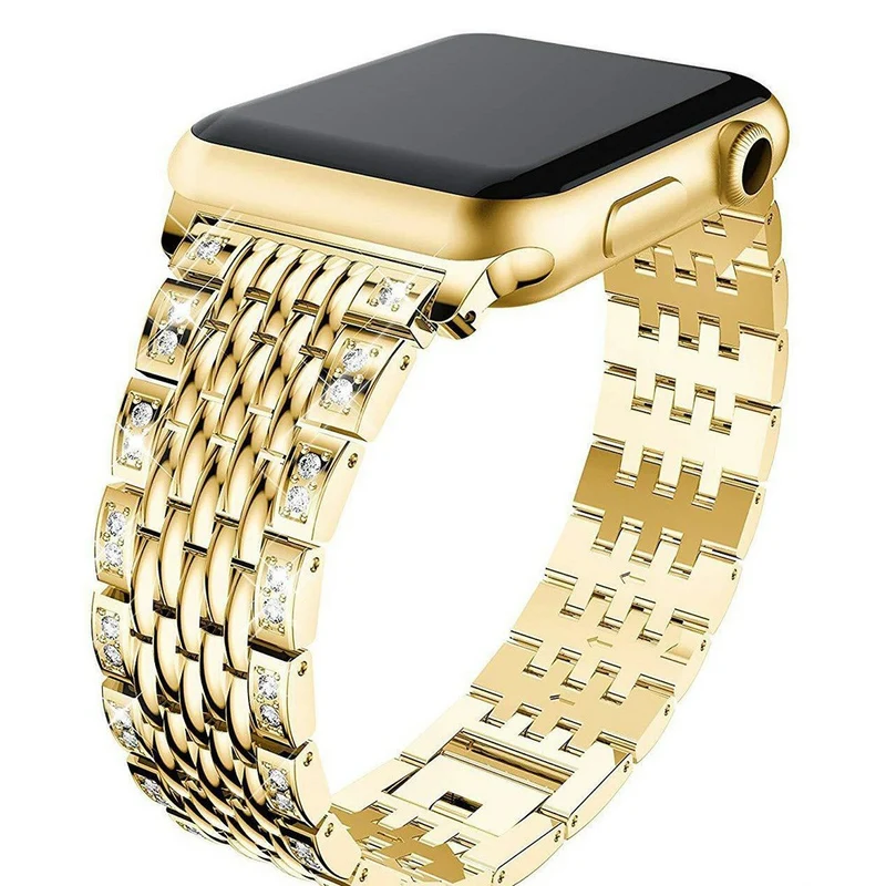 Absolut cool Universell Apple Metall und Strass armband