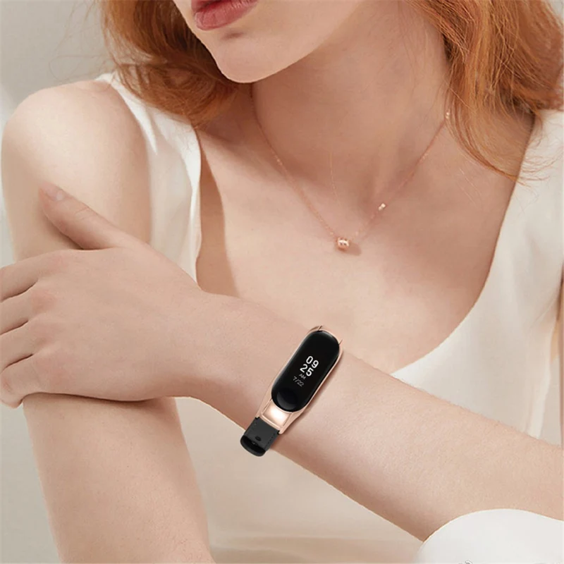 Xiaomi Mi Smart Band 6 / Xiaomi Mi Band 5 Echtes Leder armband