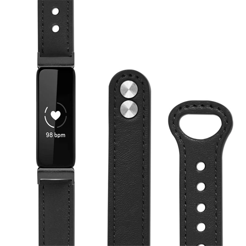 Cool Fitbit Inspire 2 / Fitbit Ace 2 Echtes Leder armband
