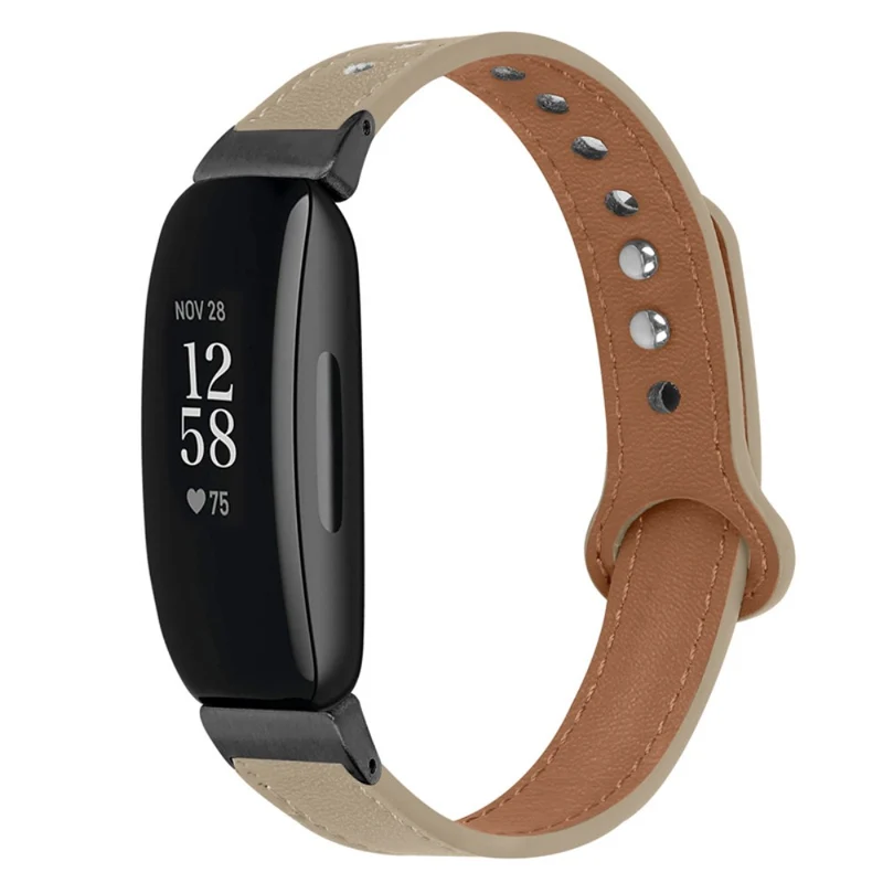 Cool Fitbit Inspire 2 / Fitbit Ace 2 Echtes Leder armband