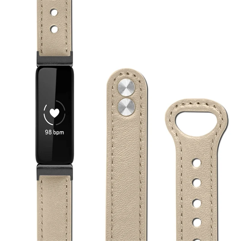 Cool Fitbit Inspire 2 / Fitbit Ace 2 Echtes Leder armband