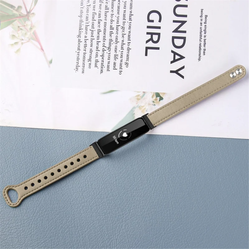Cool Fitbit Inspire 2 / Fitbit Ace 2 Echtes Leder armband