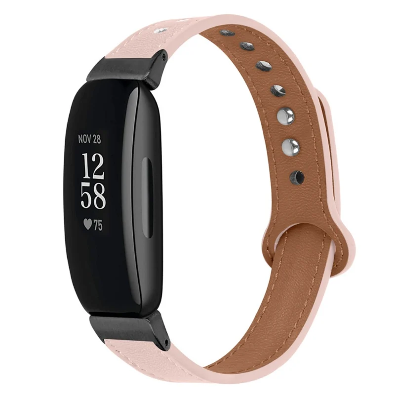 Cool Fitbit Inspire 2 / Fitbit Ace 2 Echtes Leder armband
