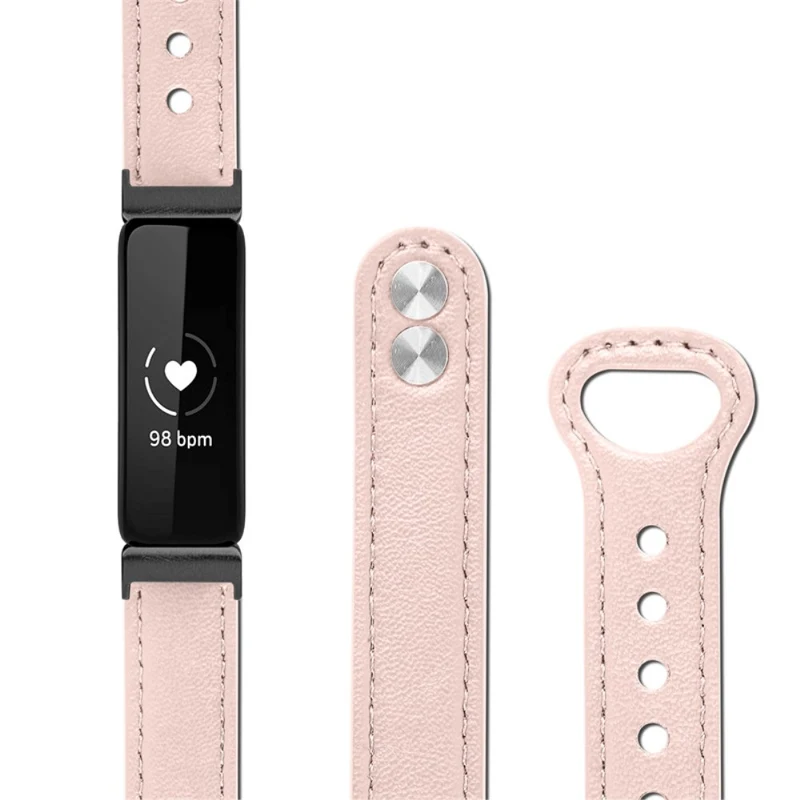 Cool Fitbit Inspire 2 / Fitbit Ace 2 Echtes Leder armband