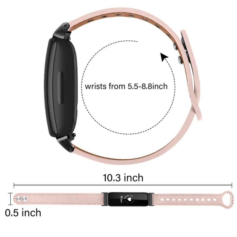 Cool Fitbit Inspire 2 / Fitbit Ace 2 Echtes Leder armband