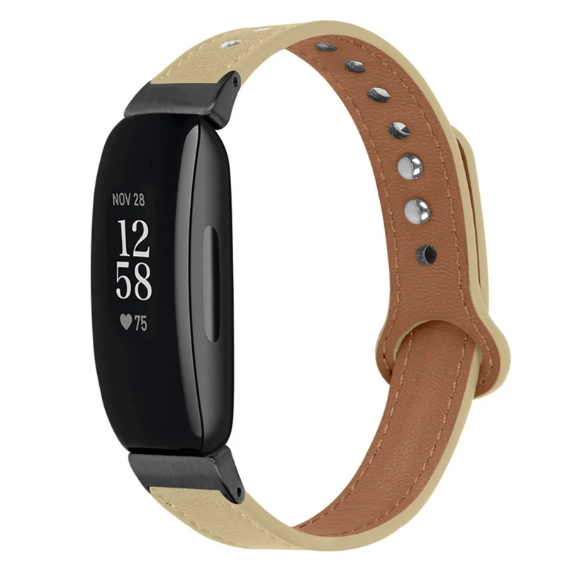 Cool Fitbit Inspire 2 / Fitbit Ace 2 Echtes Leder armband