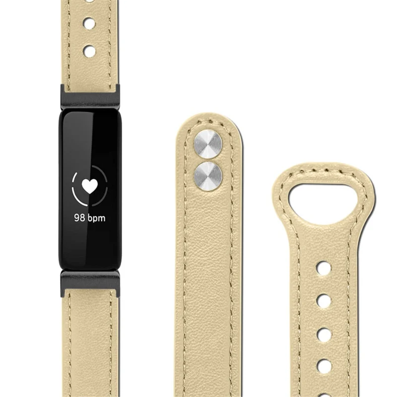 Cool Fitbit Inspire 2 / Fitbit Ace 2 Echtes Leder armband