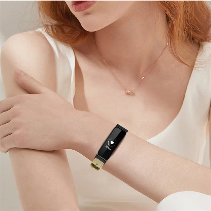 Cool Fitbit Inspire 2 / Fitbit Ace 2 Echtes Leder armband