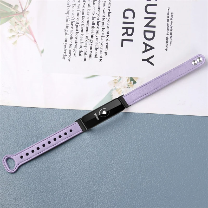 Cool Fitbit Inspire 2 / Fitbit Ace 2 Echtes Leder armband