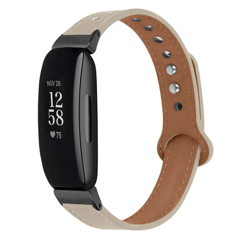 Cool Fitbit Inspire 2 / Fitbit Ace 2 Echtes Leder armband